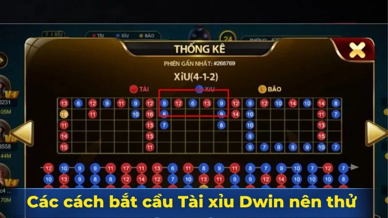 Các cách bắt cầu Tài xỉu Dwin nên thử