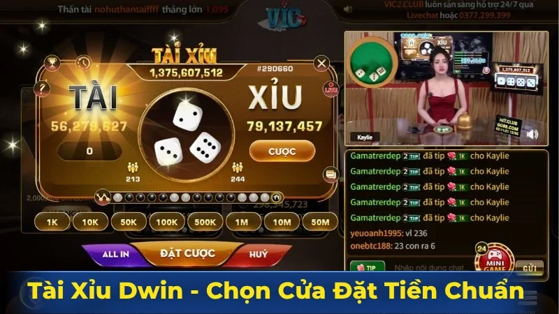 Tài xỉu Dwin - Chơi trực tuyến cùng dealer xinh đẹp Tài xỉu Dwin - Chơi trực tuyến cùng dealer xinh đẹp
